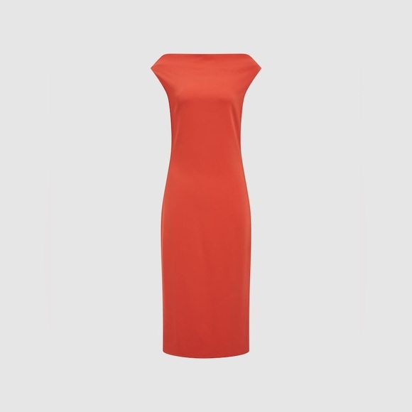 Reiss Women’s ZARIAOFF-SHOULDER BODYCON MIDI DRESS - Picture 1 of 7